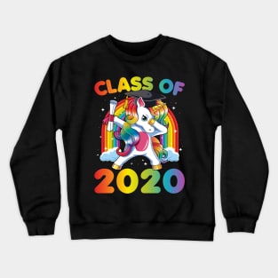 Dabbing Unicorn Class Of 2020 Graduation Gift Crewneck Sweatshirt